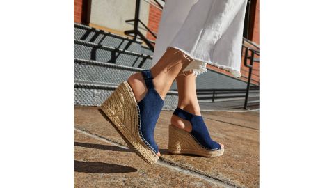 Kenneth Cole New York Women's Olivia Espadrille Peep-Toe Wedges