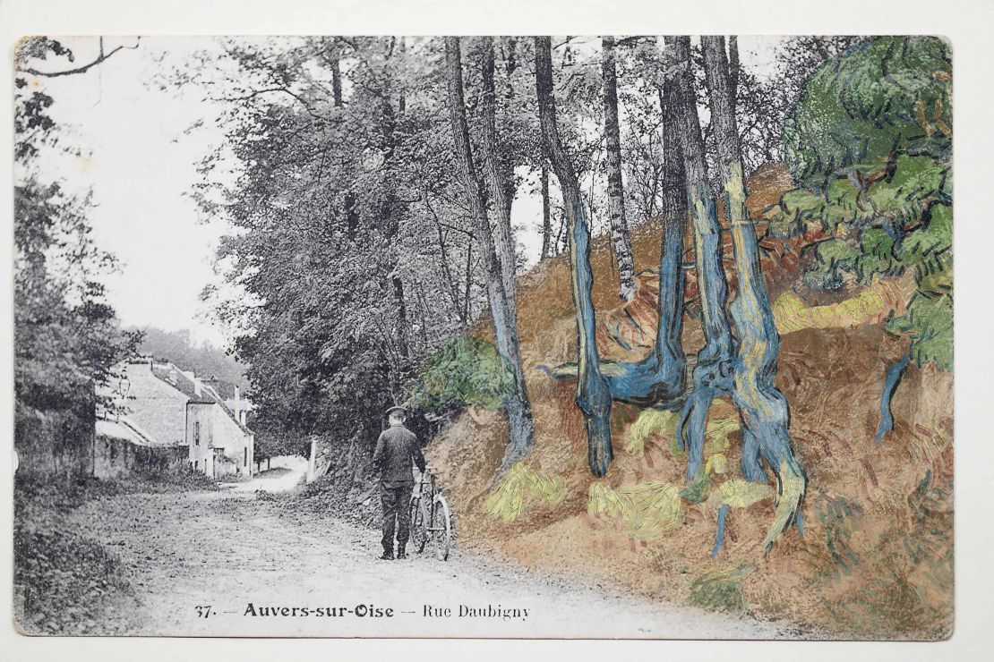 Experts believe the postcard shows the location of Van Gogh's final painting.