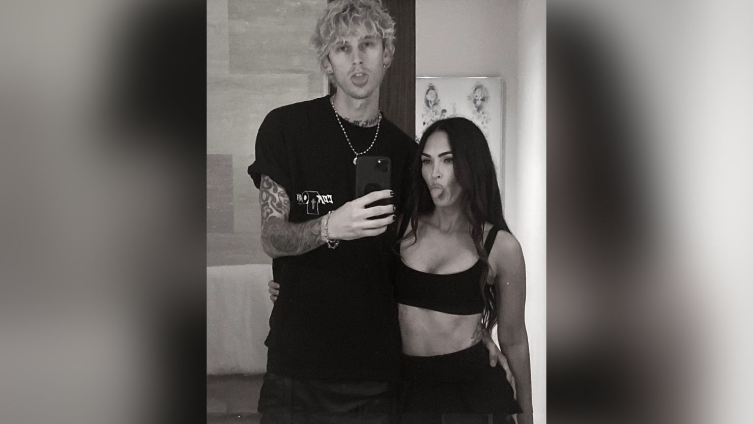 Machine Gun Kelly and Megan Fox met on the set of "Midnight in the Switchgrass."