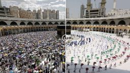Normally, over 2 million pilgrims attend the Hajj. This year only around 1,000 worshipers are at the annual pilgrimage after Saudi authorities imposed strict crowd control and hygiene measures because of fears of the coronavirus pandemic. Officials say that this year's pilgrims underwent a rigorous selection process.