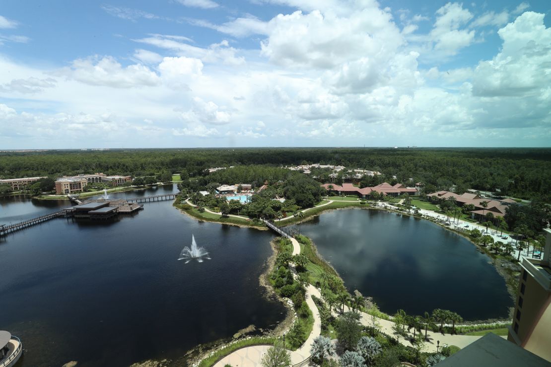 A general overall exterior view of the Disney's Coronado Springs Resort as part of the NBA restart 2020 on July 1, 2020 in Orlando, Florida.