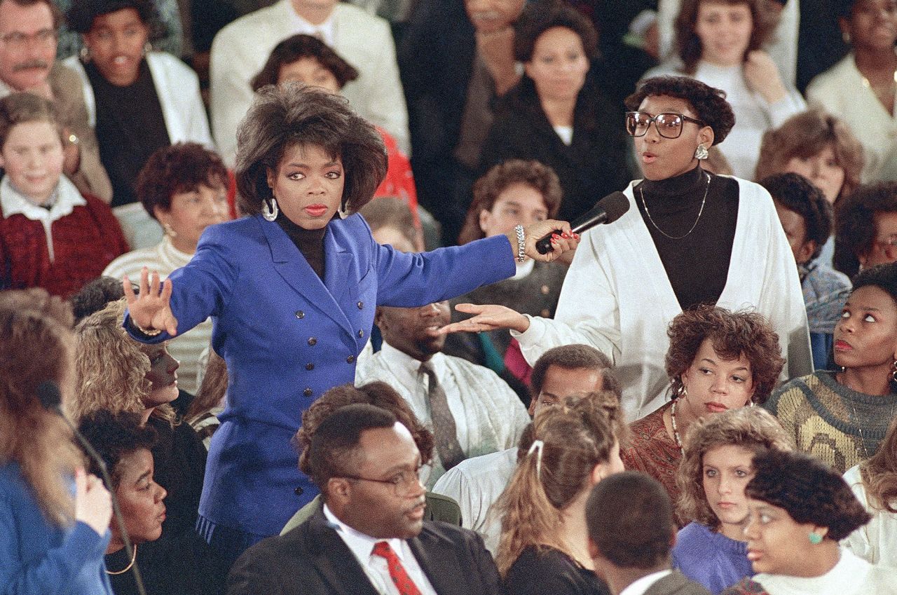 Few women have made as big of an impact on the television world as legendary talk-show host, actress, philanthropist and entrepreneur Oprah Winfrey. At 19, she became the first African American anchor and the youngest for WTVF-TV in Nashville, Tennessee. Her 25-season talk show, "The Oprah Winfrey Show," influenced culture for decades and earned her 16 Daytime Emmy Awards. The self-made billionaire became the first Black woman on Forbes magazine's "World's Richest People" list in 2003, and she was awarded the Presidential Medal of Freedom in 2013. 