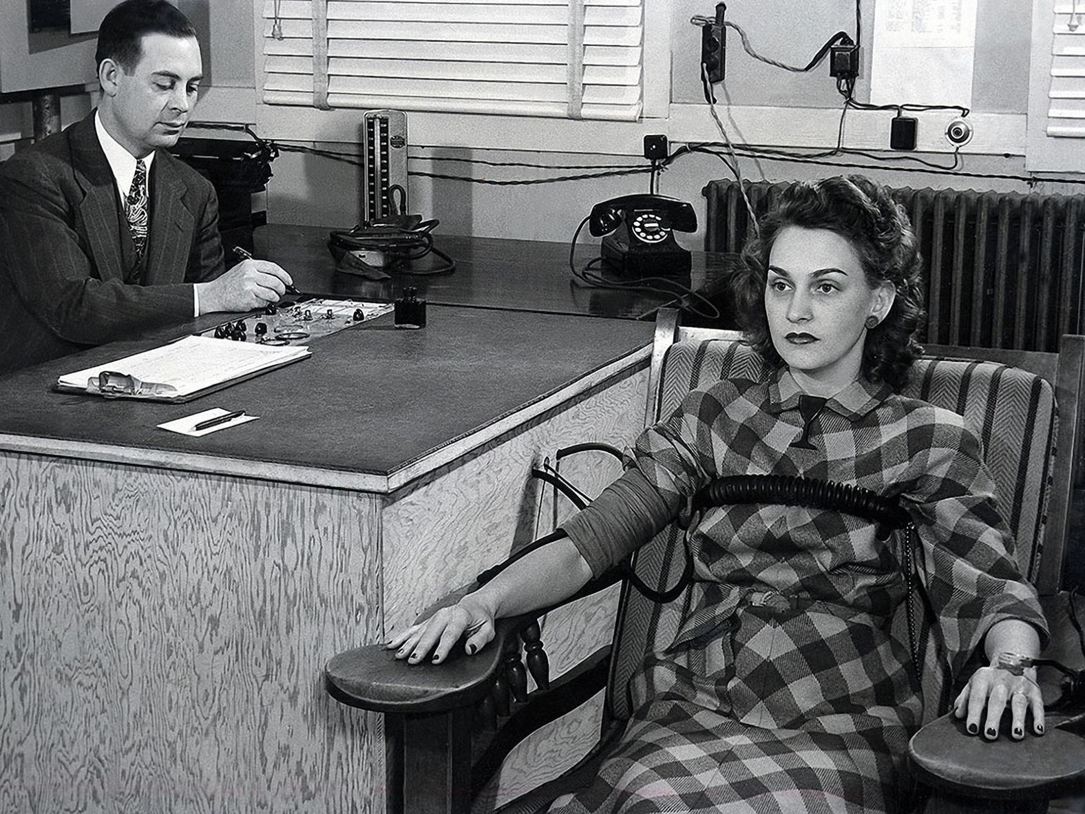 Lie-detection tests were administered as part of security screening for the Manhattan Project.