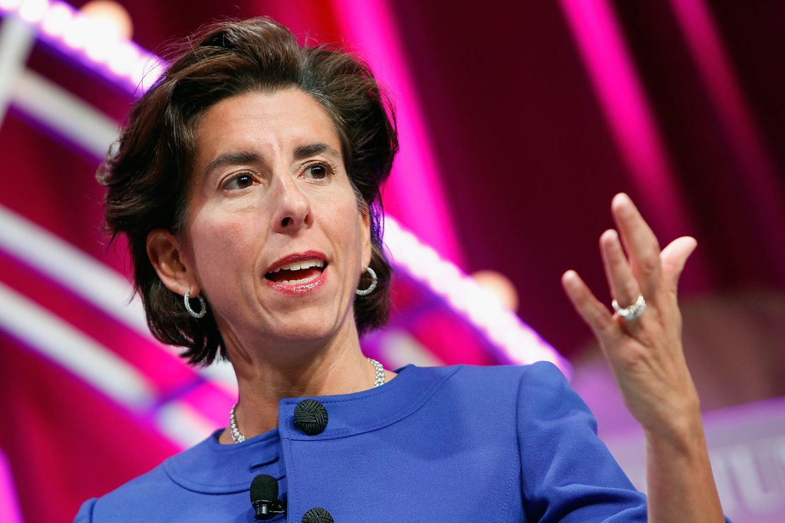 WASHINGTON, DC - OCTOBER 13:  Governor of Rhode Island Gina Raimondo speaks onstage during Fortune's Most Powerful Women Summit - Day 2 at the Mandarin Oriental Hotel on October 13, 2015 in Washington, DC.  (Photo by Paul Morigi/Getty Images for Fortune/Time Inc)