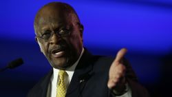 NEW ORLEANS, LA - MAY 31:  Herman Cain, former chairman and chief executive officer of Godfather's Pizza, speaks during the final day of the 2014 Republican Leadership Conference on May 31, 2014 in New Orleans, Louisiana.  Leaders of the Republican Party spoke at the 2014 Republican Leadership Conference which hosted 1,500 delegates from across the country. (Photo by Justin Sullivan/Getty Images)