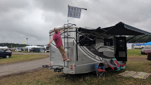 Mat Axelrod has stayed at Walmart parking lots around the country when traveling in his RV.