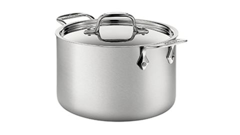 All-Clad 4-Quart Stainless Steel Dishwasher-Safe Soup Pot With Lid