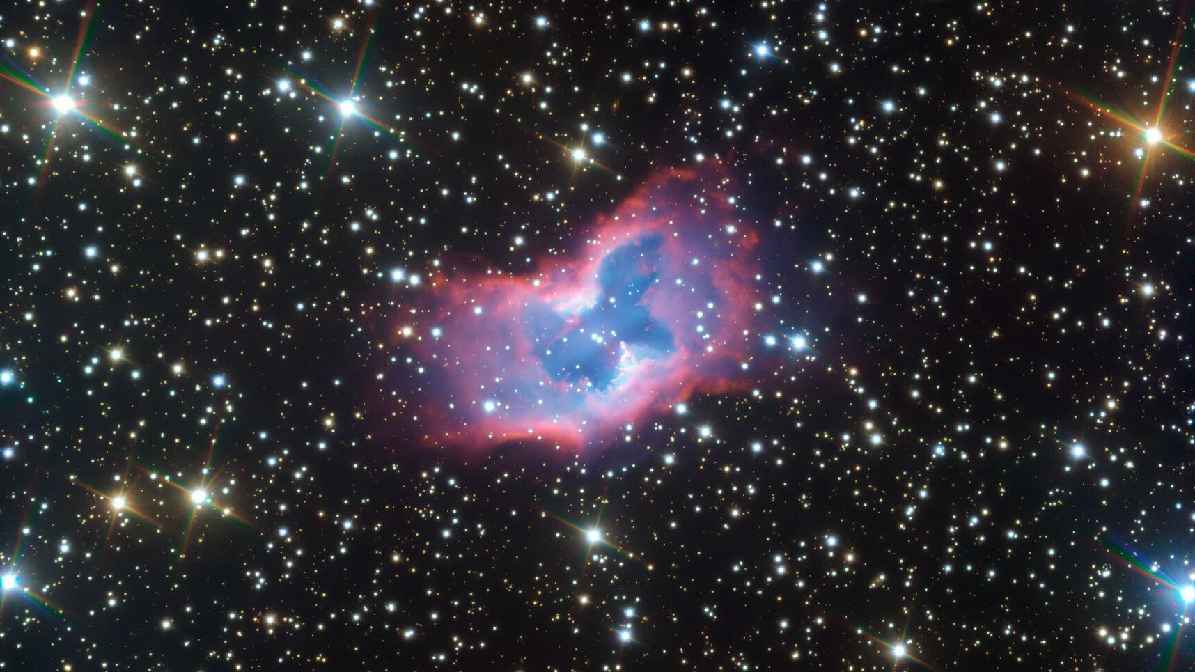 This image of the planetary nebula NGC 2899 is the most detailed look at the "space butterfly" yet, captured by the European Space Observatory's Very Large Telescope. 