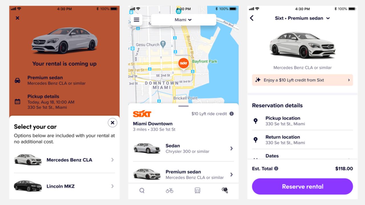 Lyft is expanding its car rental offerings in its app.