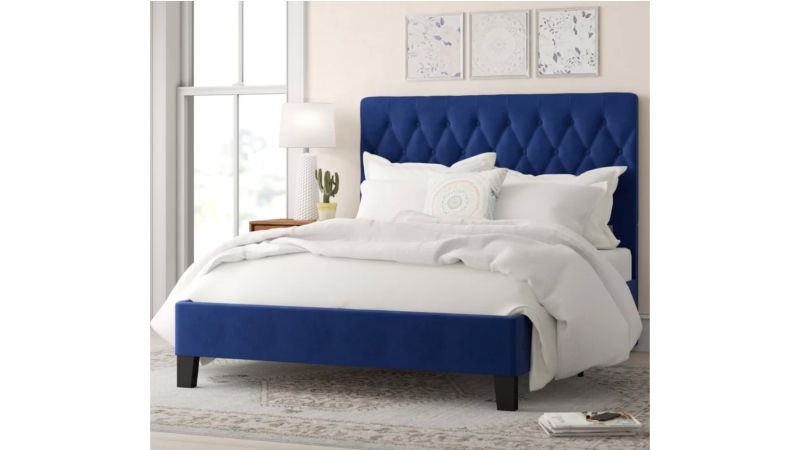 Gauthier tufted deals upholstered standard bed