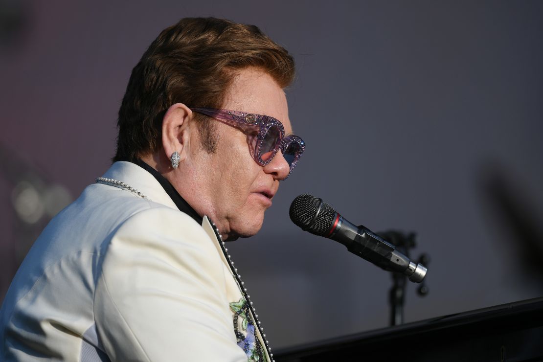 Elton John performed at Mission Estate Winery on February 6 in Napier, New Zealand. 