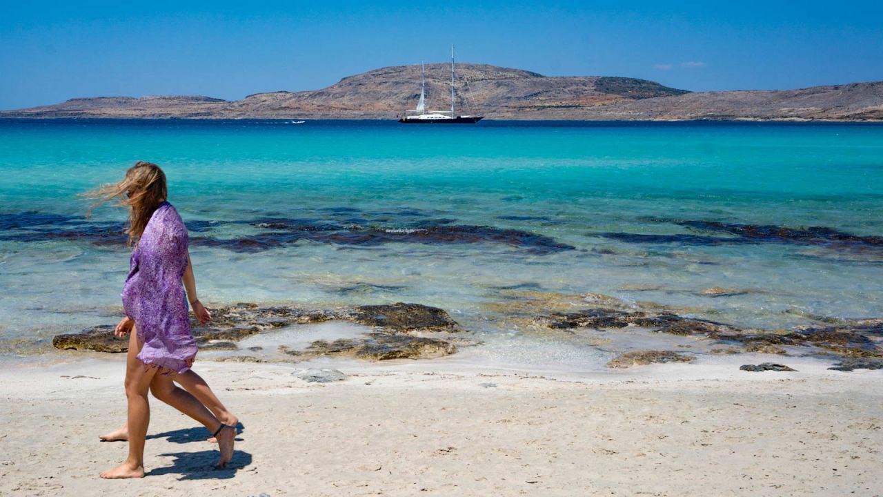<strong>Greece magic:</strong> This is what it's like to visit Greece right now. Around the Peloponnese region, beaches are uncrowded and people are enjoying relaxing vacations.
