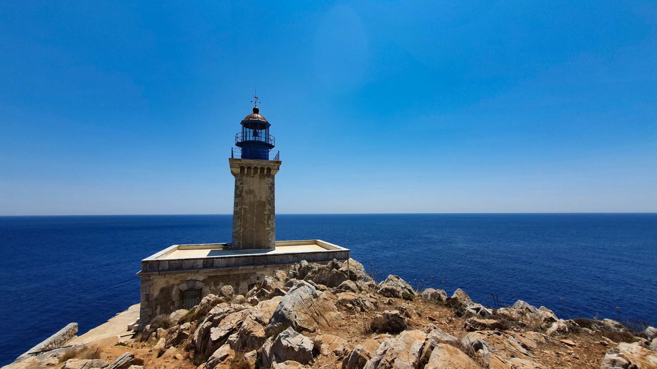 <strong>Akrotiri Tenaro Lighthouse:</strong> At the southernmost point of mainland Greece, and one of the most southerly points of mainland Europe, this remote lighthouse feels about as far away from coronavirus as you can get.