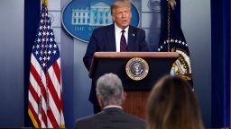President Donald Trump speaks during a news conference at the White House, Thursday, July 30, 2020, in Washington. (AP Photo/Evan Vucci)