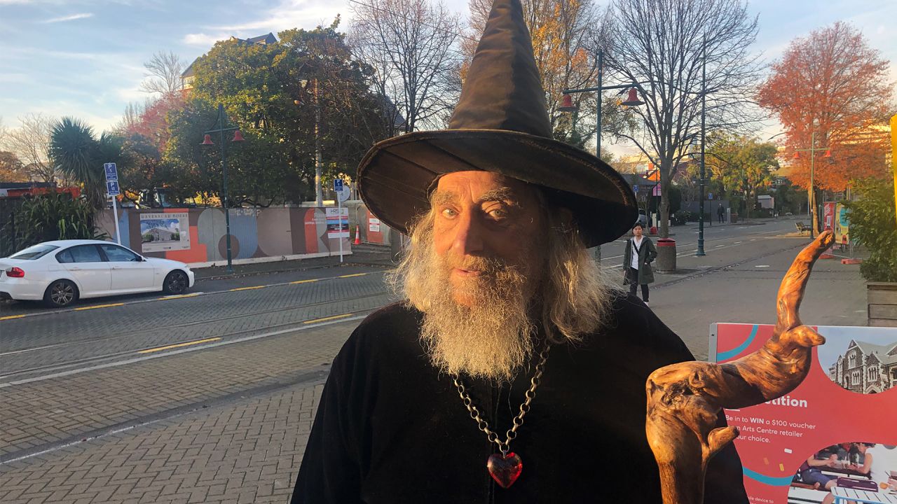 The Wizard in central Christchurch, New Zealand, on June 2, 2020. 