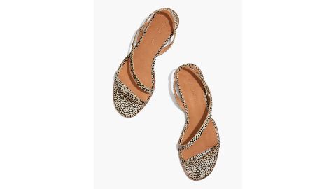 The Heidi Slingback Sandal in Spotted Calf Hair