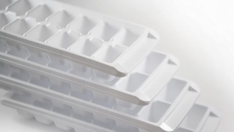 Kitch Easy-Release White Ice Cube Trays, 4-Pack