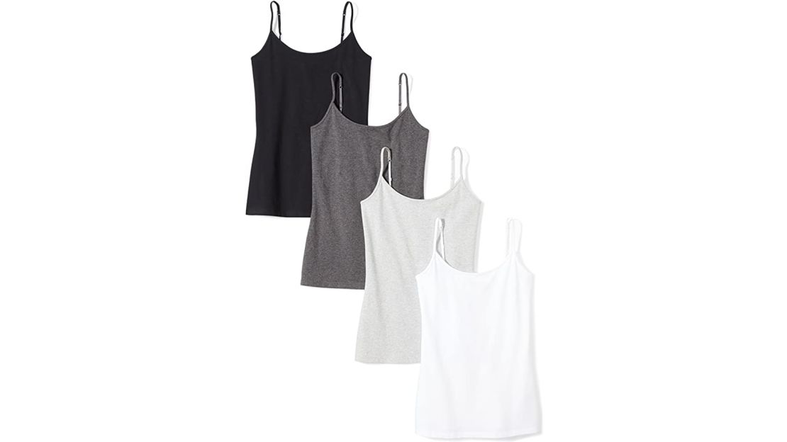 Amazon Essentials Slim Fit Camisole, 4-Pack 