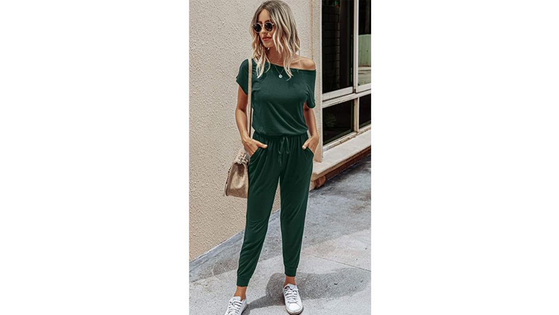 PrettyGarden Women's Elastic Waist Stretchy Jumpsuit