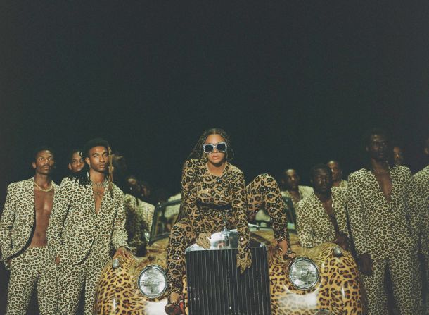 One of many leopard looks from "Black Is King."
