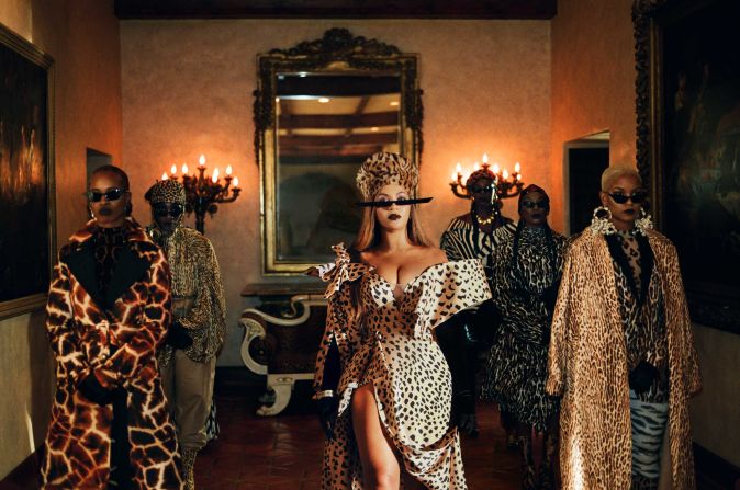 Beyoncé in "Mood 4 Eva" from the visual album "Black Is King" on Disney+. 