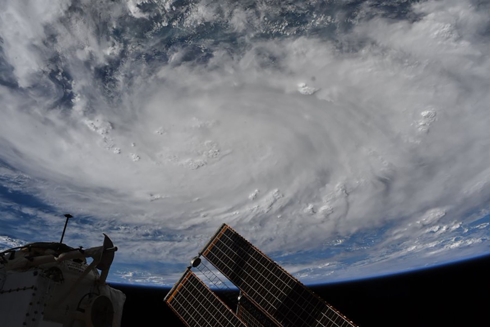 Behnken took this photo of Hurricane Hanna on July 26: "Snapped this photo of the storm in the Gulf of Mexico on Friday as it was starting to have observable structure from @Space_Station."