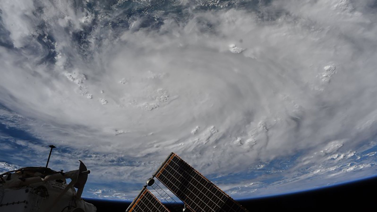 Behnken took this photo of Hurricane Hanna on July 26: "Snapped this photo of the storm in the Gulf of Mexico on Friday as it was starting to have observable structure from @Space_Station."