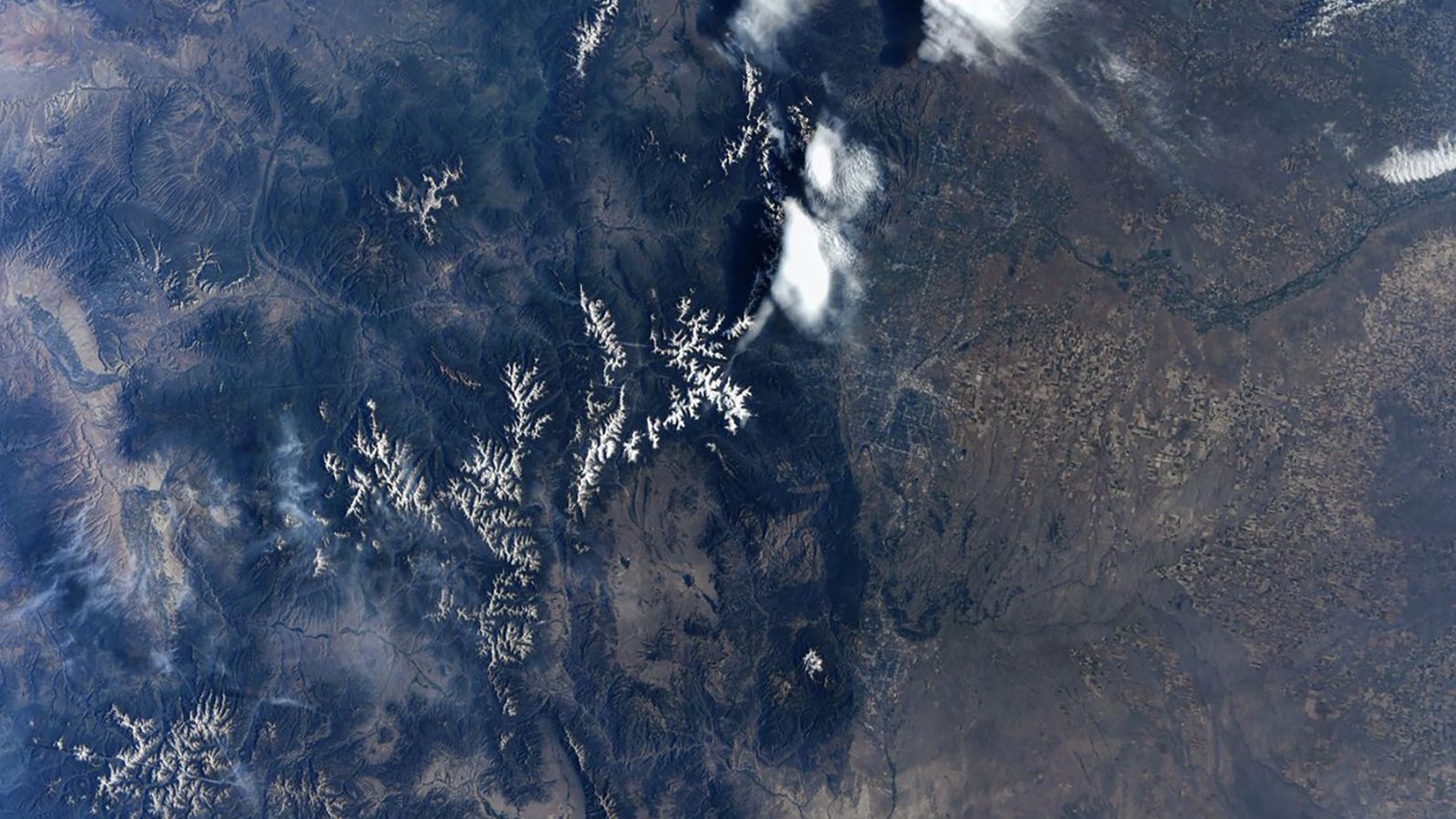 The Rocky Mountains and Denver as seen by Hurley on July 26.