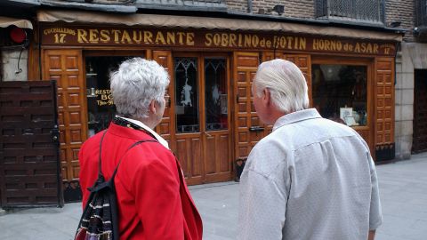 The oldest restaurant in the world is located in the city center of Madrid.  (Photo by Carlos Alvarez/Getty Images) 