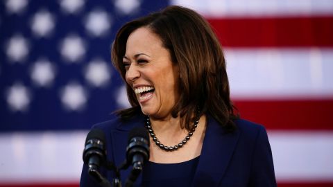 In this January 27, 2019, file photo, Sen. Kamala Harris launches her own campaign for president at a rally in her hometown of Oakland, California,