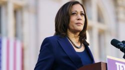 OAKLAND, CA - JANUARY 27: U.S. Senator Kamala Harris (D-CA) speaks to her supporters during her presidential campaign launch rally in Frank H. Ogawa Plaza on January 27, 2019, in Oakland, California. Twenty thousand people turned out to see the Oakland native launch her presidential campaign in front of Oakland City Hall. (Photo by Mason Trinca/Getty Images)