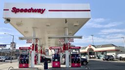 Photo taken in February 2020 shows a convenience store (R) attached to a Speedway gas station in New York. Japanese retailer Seven & i Holdings Co. said on Aug. 3, 2020, its U.S. unit 7-Eleven Inc. will acquire convenience store chain Speedway for $21 billion. (Photo by Kyodo News/Sipa USA)
