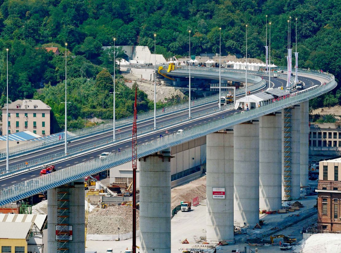 The new structure is named the Genova San Giorgio bridge.