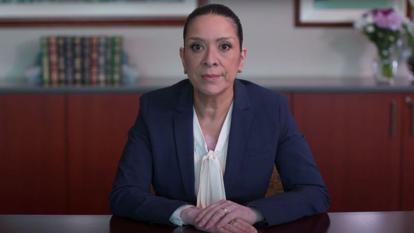 U.S. District Judge Esther Salas, whose son was killed and whose husband was shot at their New Jersey home in July, makes her first public statement since the shooting.