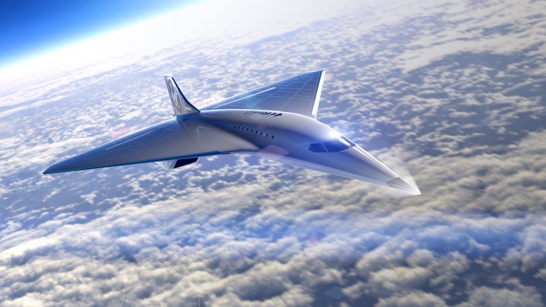 Virgin Galactic has released images of a supersonic jet design.