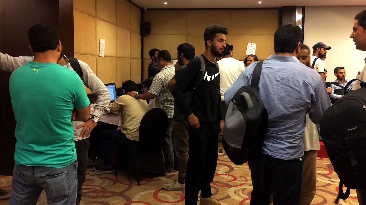 The Media Facillitation Center in Srinagar, which journalists worked out of during the communications blackout.