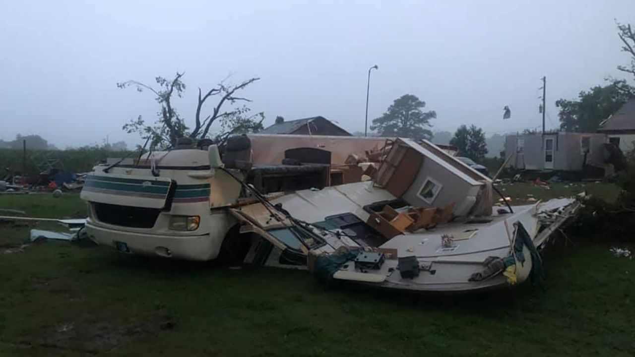 The fire department in Mardela Springs, Maryland, said there were reports of a possible tornado.
