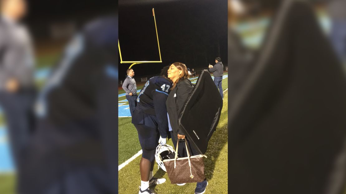 Justin's parents supported his love of football and were constantly cheering him on, he said.