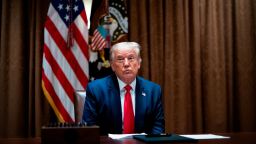 WASHINGTON, DC - AUGUST 03: U.S. President Donald Trump makes remarks as he meets with U.S. Tech Workers and signs an Executive Order on Hiring Americans, in the Cabinet Room of the White House on August 3, 2020 in Washington, DC. The executive order bans federal agencies from firing American citizens or green card holders and hiring foreign workers to do their jobs. (Photo by Doug Mills-Pool/Getty Images)