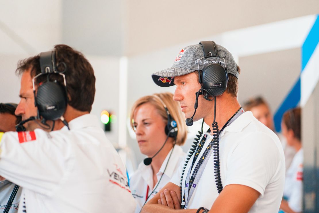 Venturi Racing Team Principal Susie Wolff watches the New York E-Prix in July 2019.