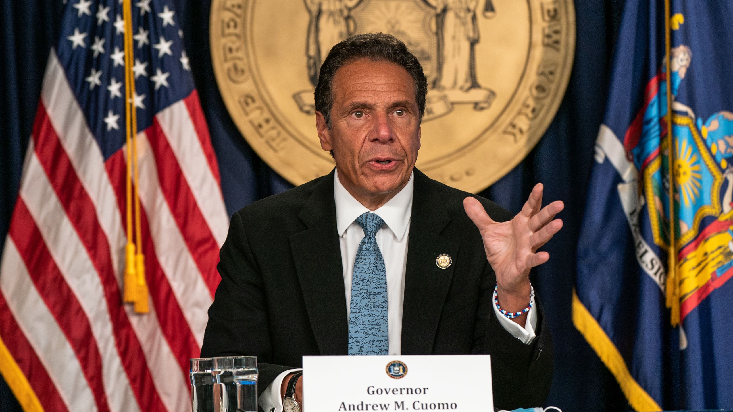 New York Gov. Andrew Cuomo said the state's coronavirus infection rate is 1 percent, which is better than the threshold the state had set to allow schools to reopen.