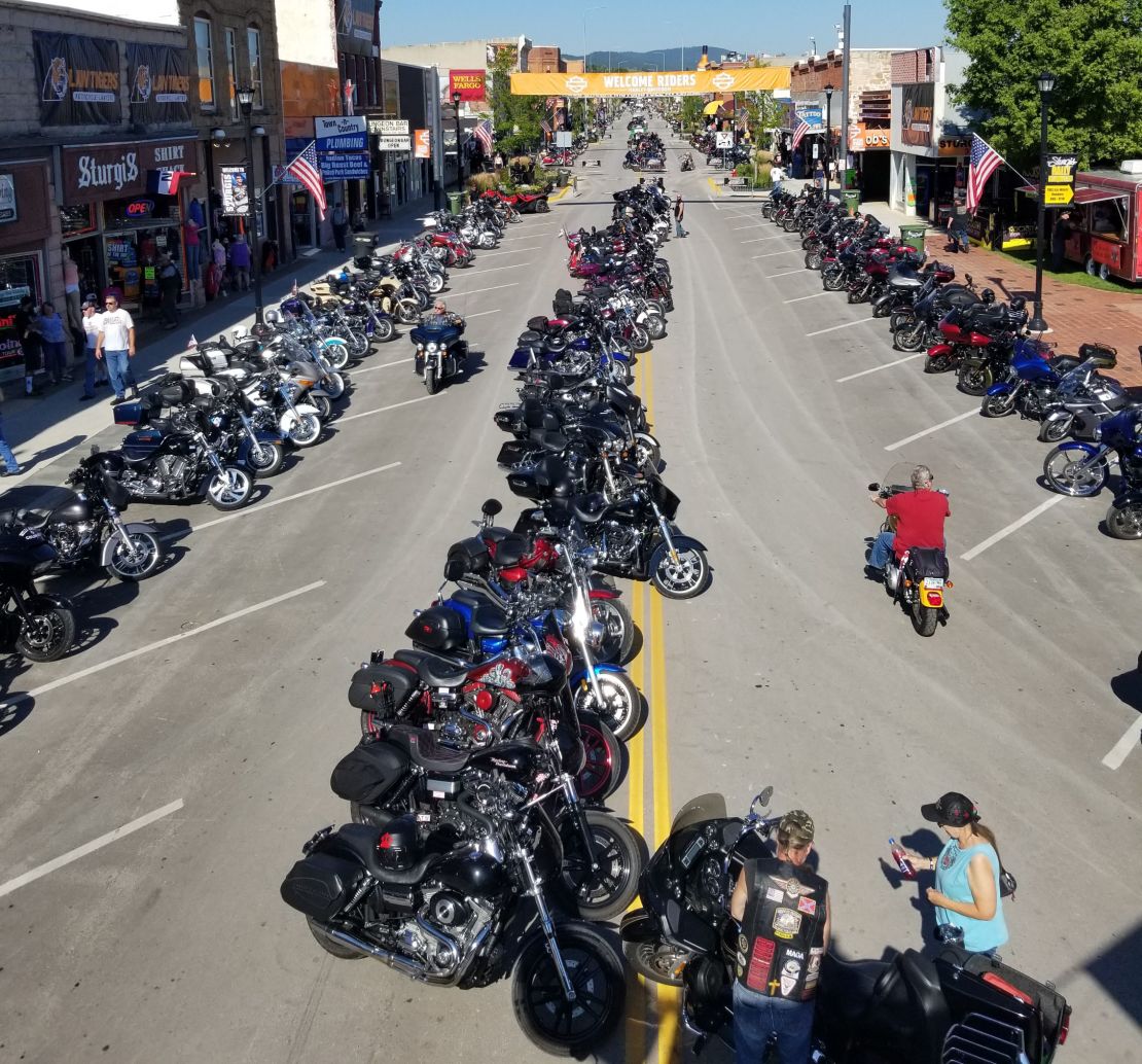 The rally usually attracts 500,000 people to Sturgis, South Dakota. 