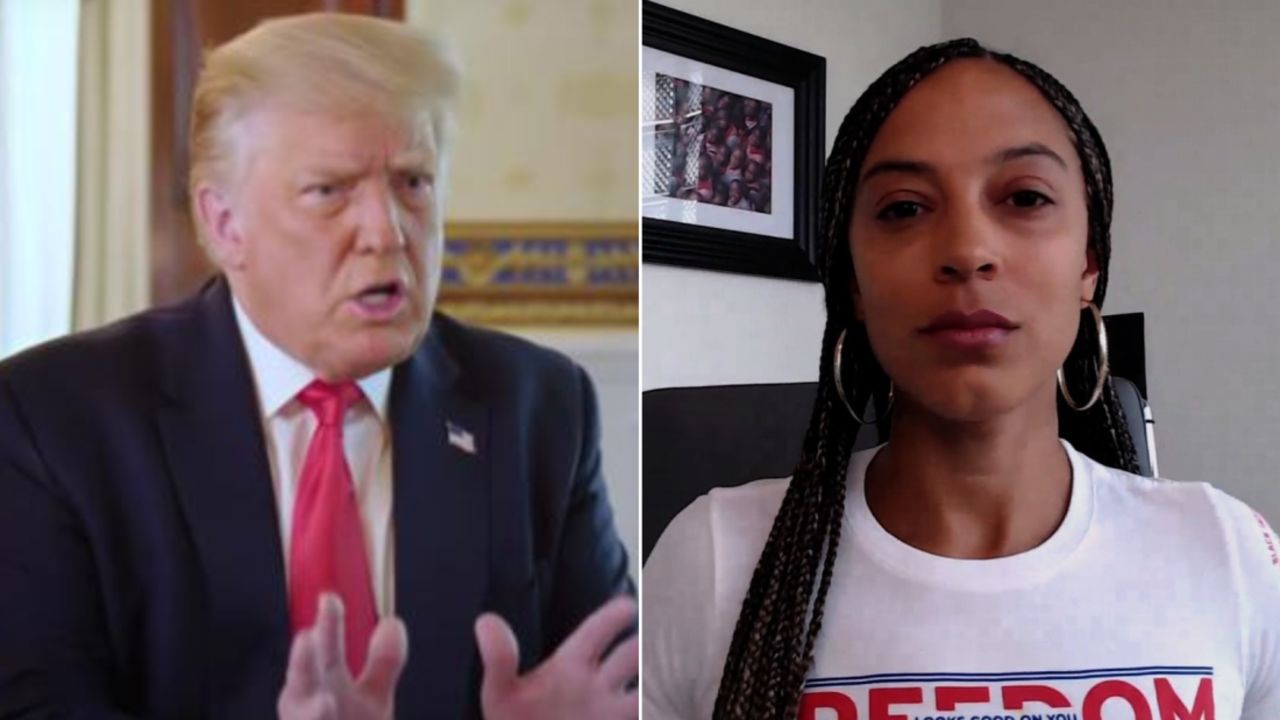 trump/angela rye split