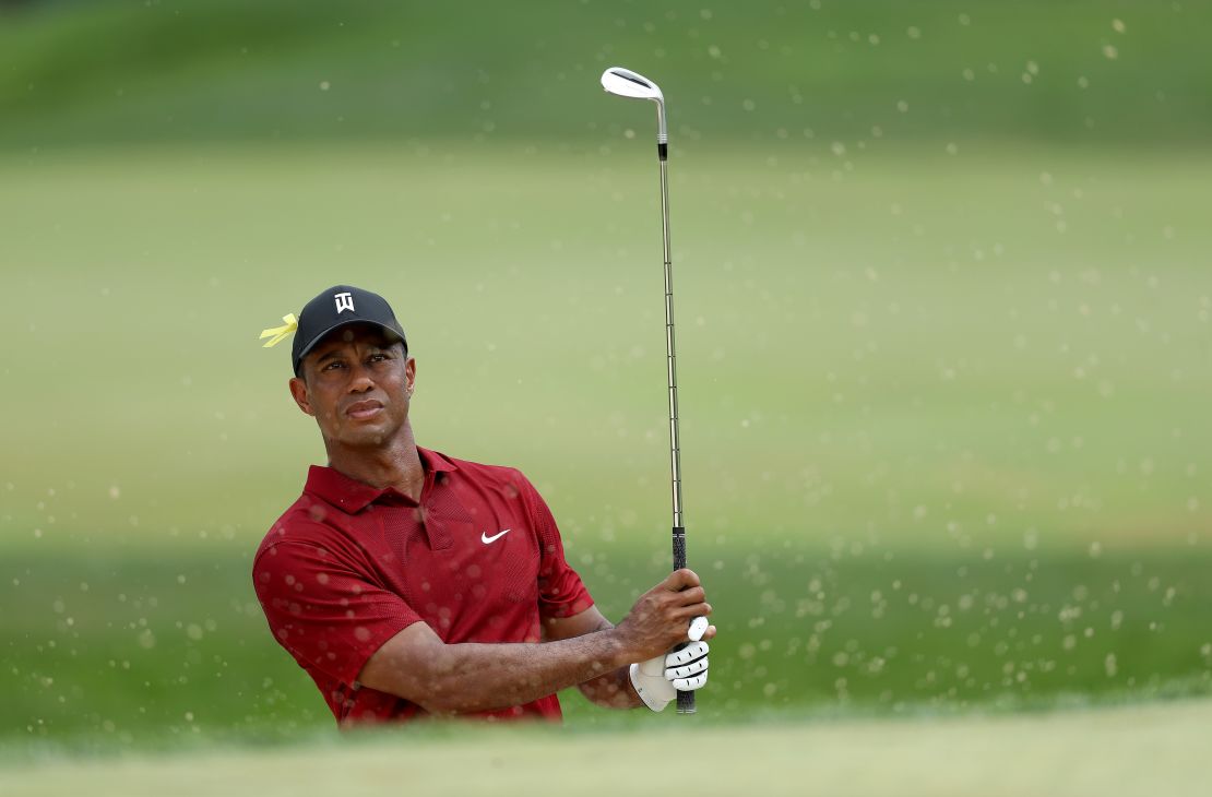 Tiger Woods plays at the Memorial Tournament last month. 