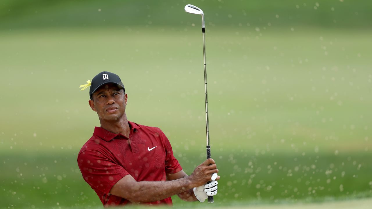 Tiger Woods plays at the Memorial Tournament last month.