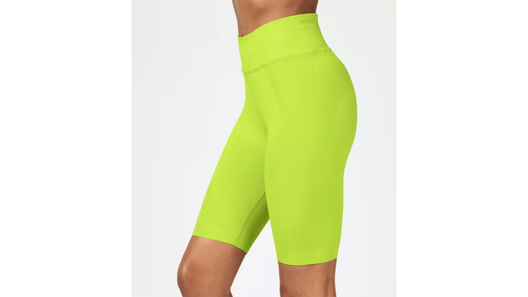 Green-Yellow Bike Shorts with Fanny Pack Outfits (2 ideas