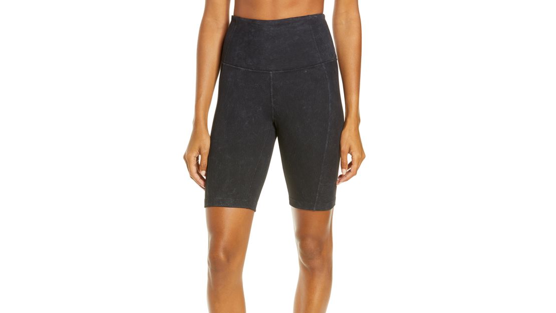 Zella Snow Wash Rib Bike Shorts