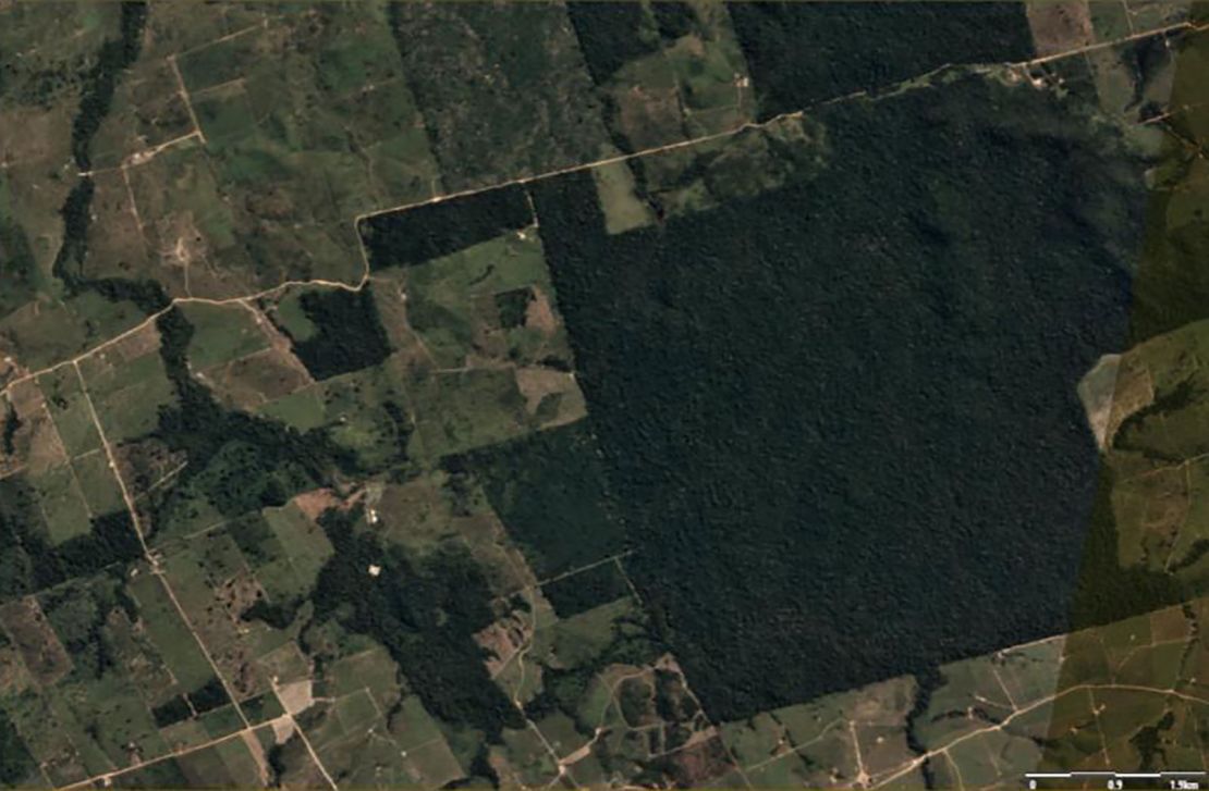 Satellite photo of Itaituba before deforestation in June 20, 2020