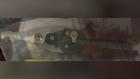A picture of the "scissor-like tool" found on defendant Jeremy Trapp, according to the Eastern District of New York.