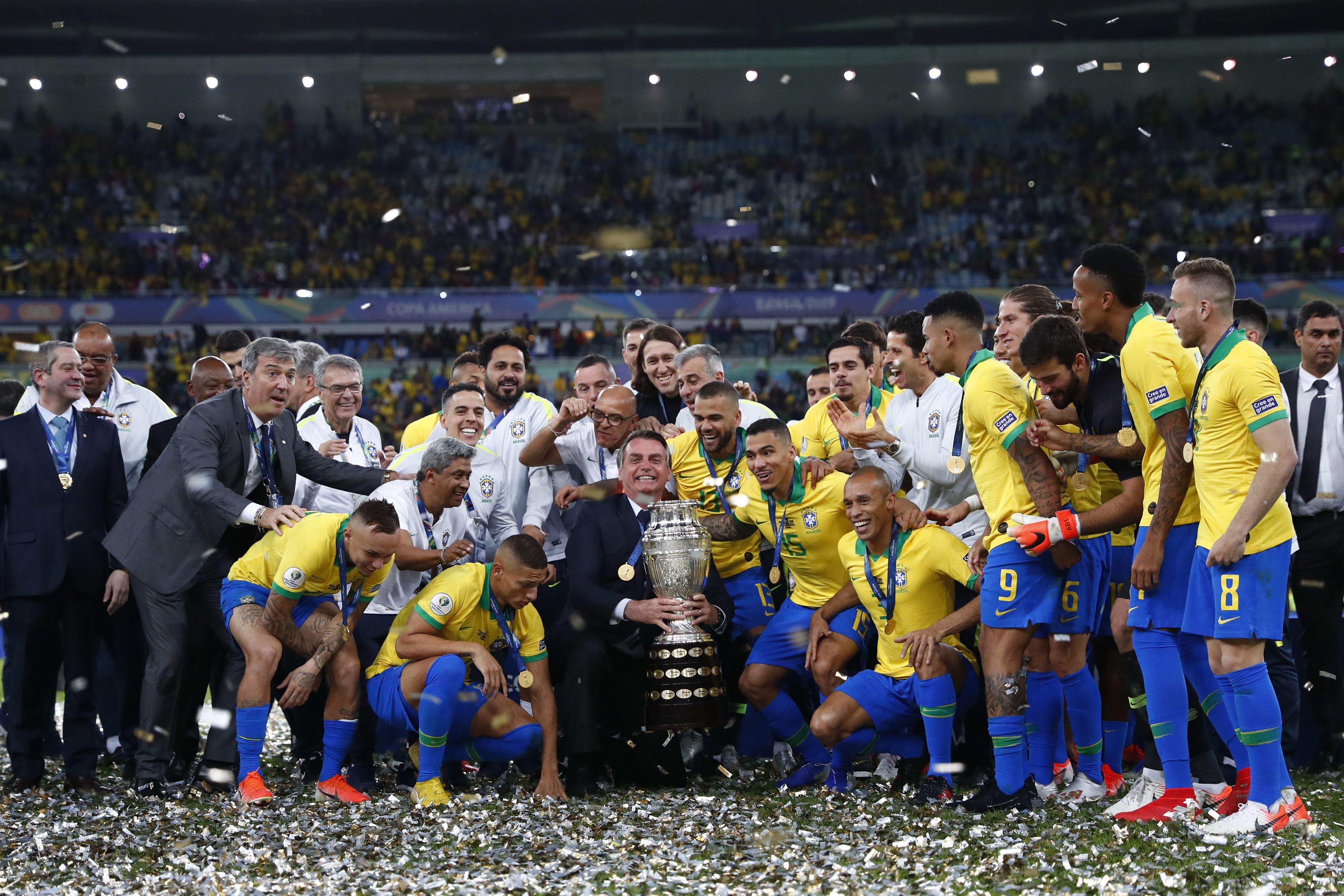 Brazil criticizes triumphant soccer team for refusing to wear official  Olympic uniform at medal ceremony